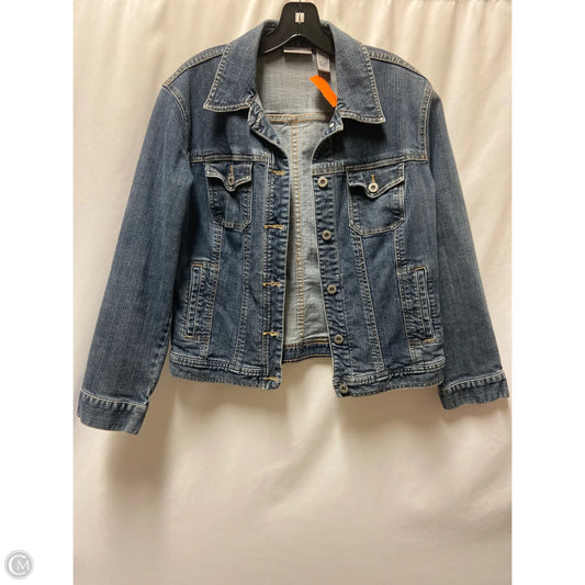 Jacket Denim By Chicos In Blue Denim, Size: M