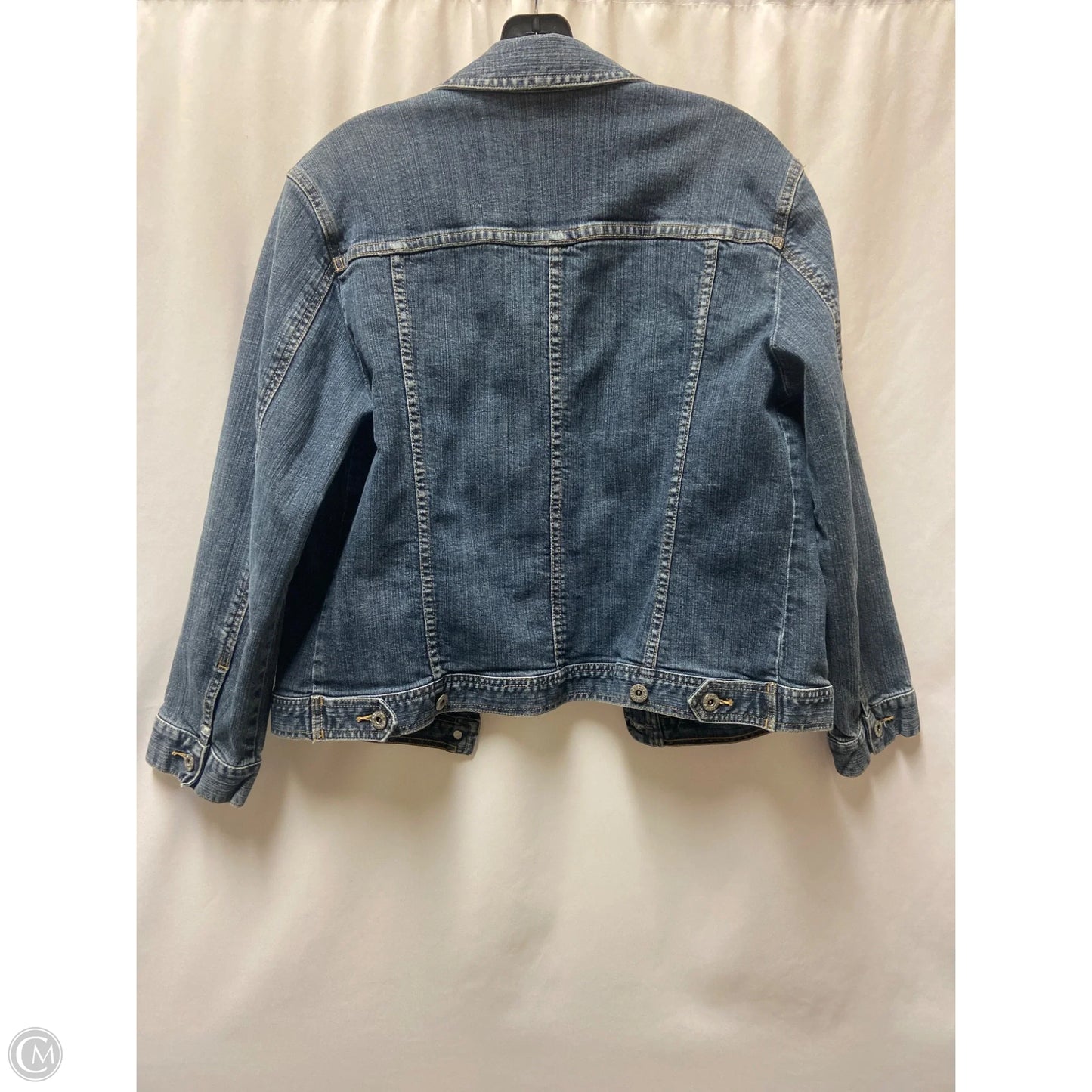 Jacket Denim By Chicos In Blue Denim, Size: M