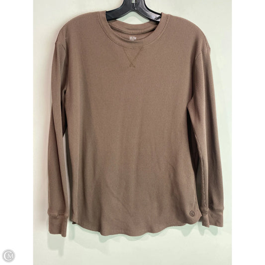 Top Long Sleeve By Gilly Hicks In Taupe, Size: Xs
