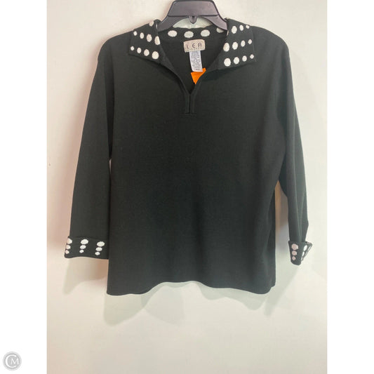 Sweater By Clothes Mentor In Black, Size: L
