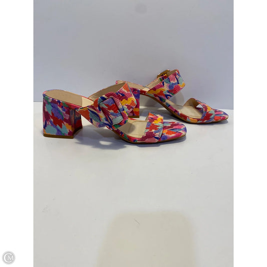 Shoes Heels Block By Alex Marie In Multi-colored, Size: 10