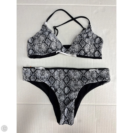 Swimsuit 2pc By Clothes Mentor In Black & White, Size: Xs