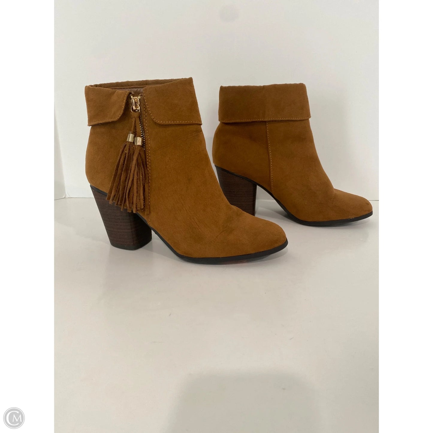Boots Ankle Heels By Lc Lauren Conrad In Brown, Size: 7