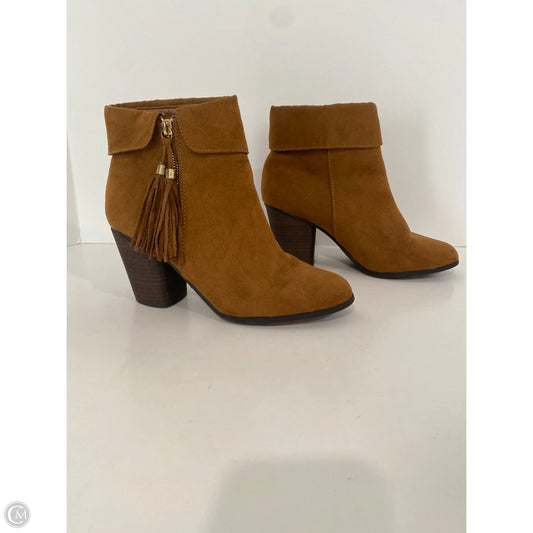 Boots Ankle Heels By Lc Lauren Conrad In Brown, Size: 7