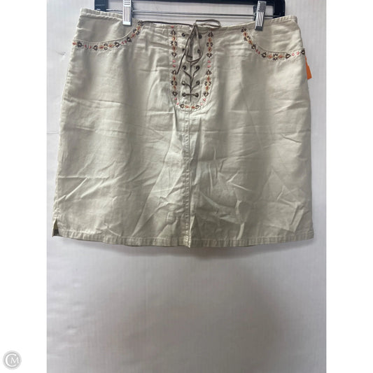 Skirt Mini & Short By Faded Glory In Tan, Size: 10