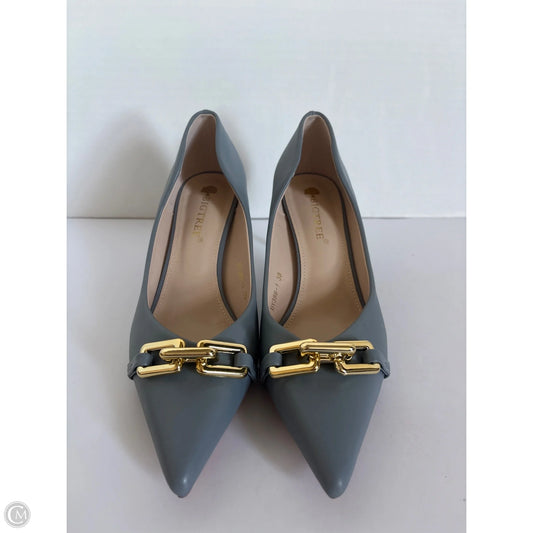 Shoes Heels Kitten By Clothes Mentor In Grey, Size: 8