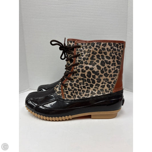 Boots Rain By Sugar In Animal Print, Size: 10