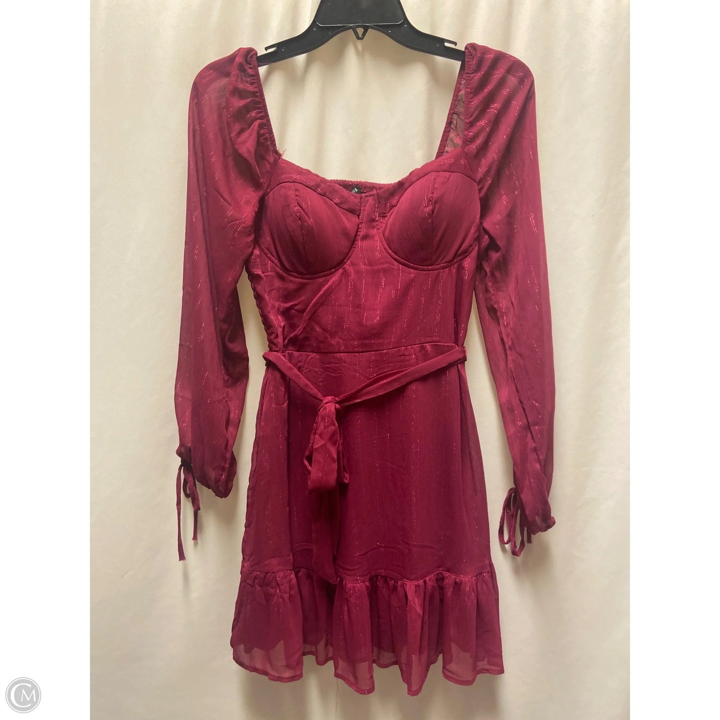 Dress Casual Midi By As U Wish In Pink, Size: M