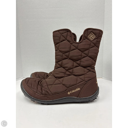Boots Mid-calf Flats By Columbia In Brown, Size: 9.5