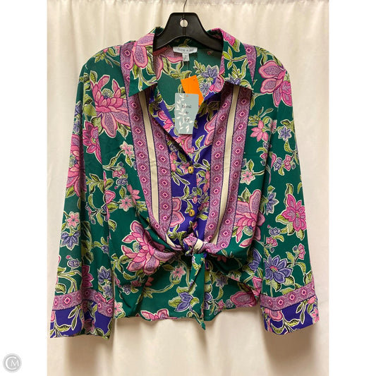 Top Long Sleeve By Clothes Mentor In Green, Size: S