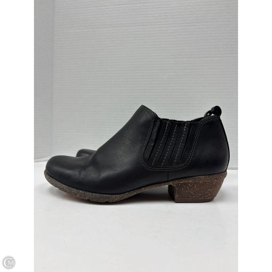 Boots Ankle Heels By Clarks In Black, Size: 7