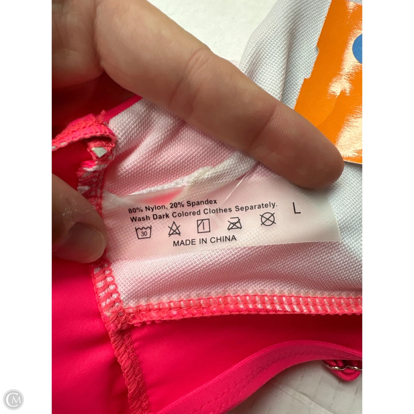 Swimsuit Top By Clothes Mentor In Pink, Size: L