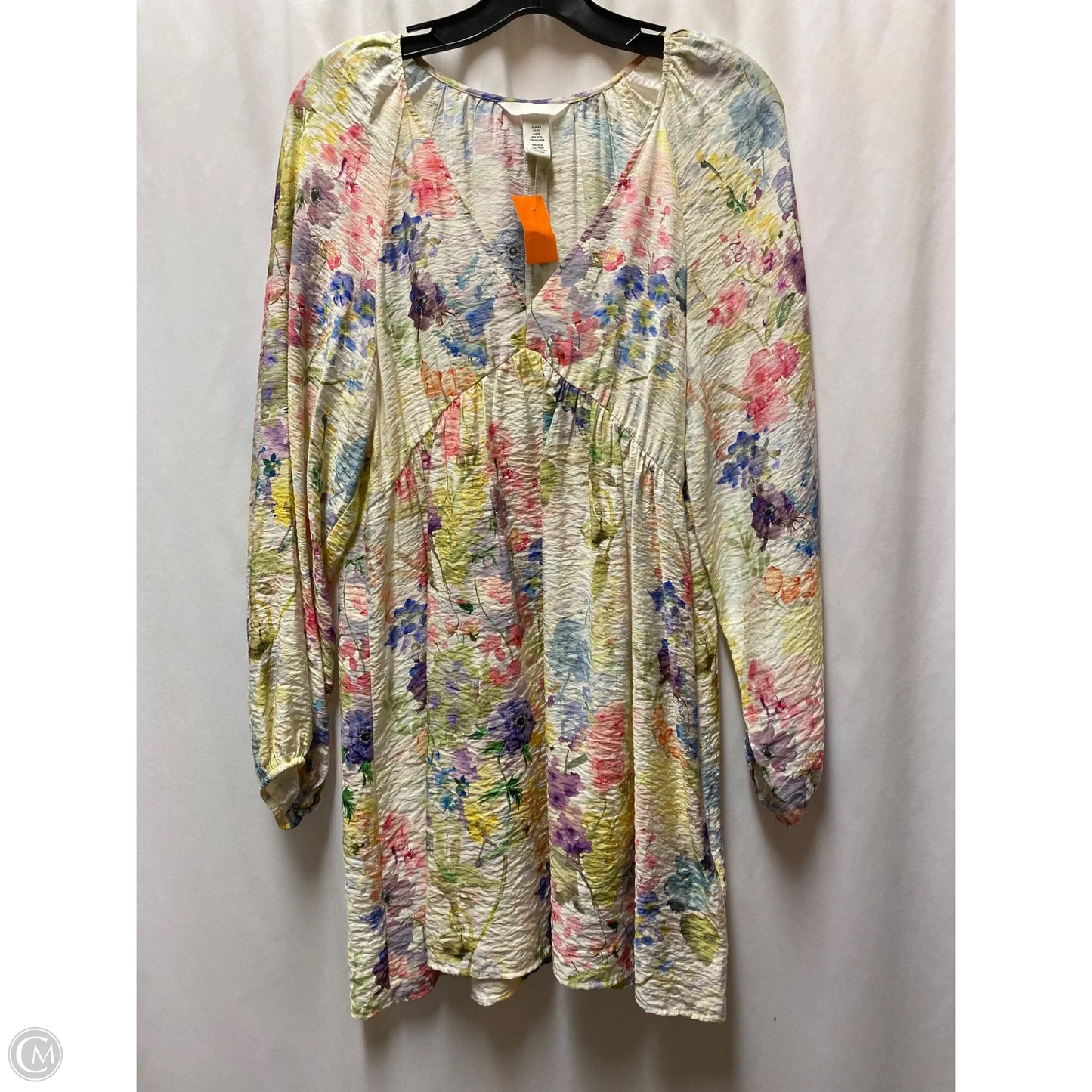 Dress Casual Short By H&m In Floral Print, Size: Xs