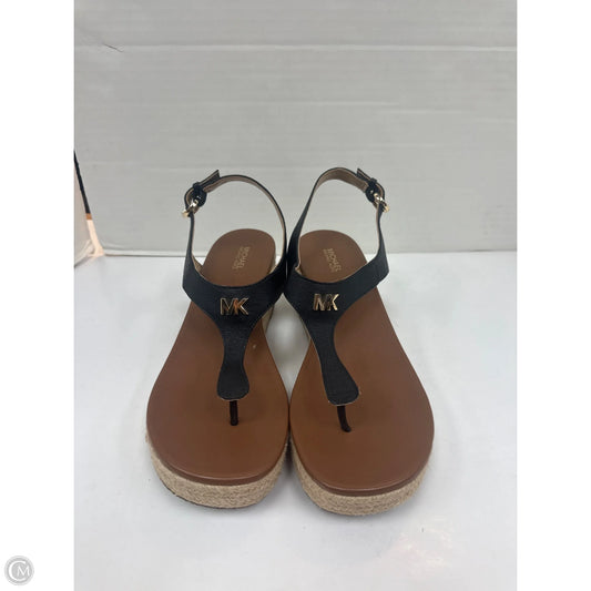 Sandals Designer By Michael Kors In Black, Size: 9.5