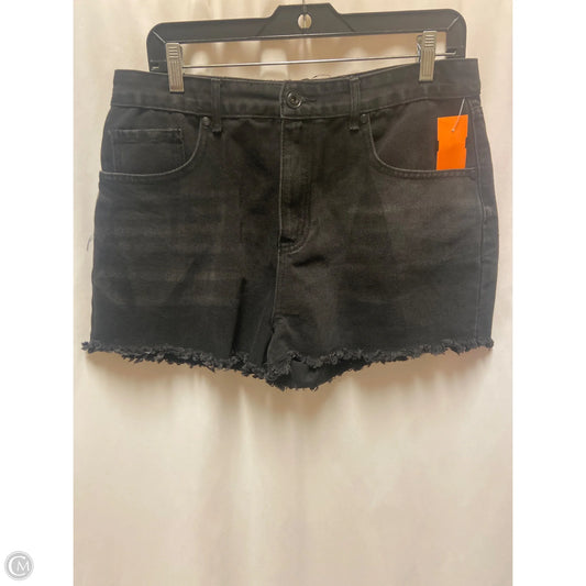 Shorts By Clothes Mentor In Black Denim, Size: 12