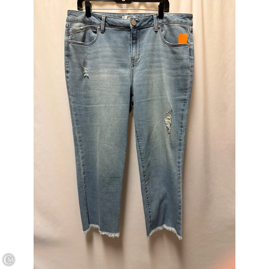 Jeans Cropped By 1822 Denim In Blue Denim, Size: 16