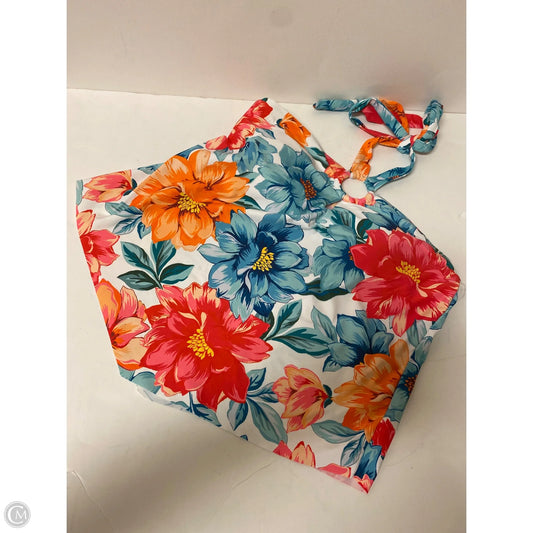 Swimsuit Top By Time And Tru In Floral Print, Size: M