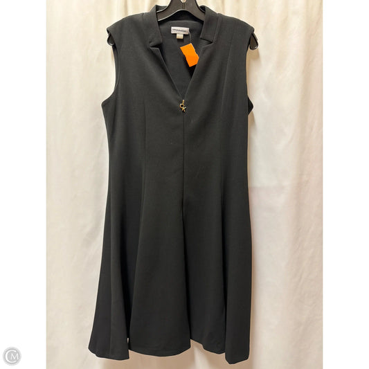 Dress Casual Maxi By Calvin Klein In Black, Size: 14