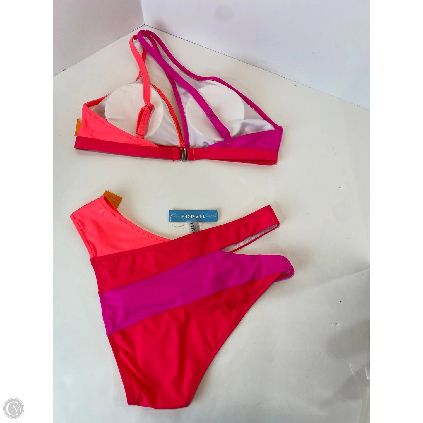 Swimsuit 2pc By Clothes Mentor In Pink, Size: L