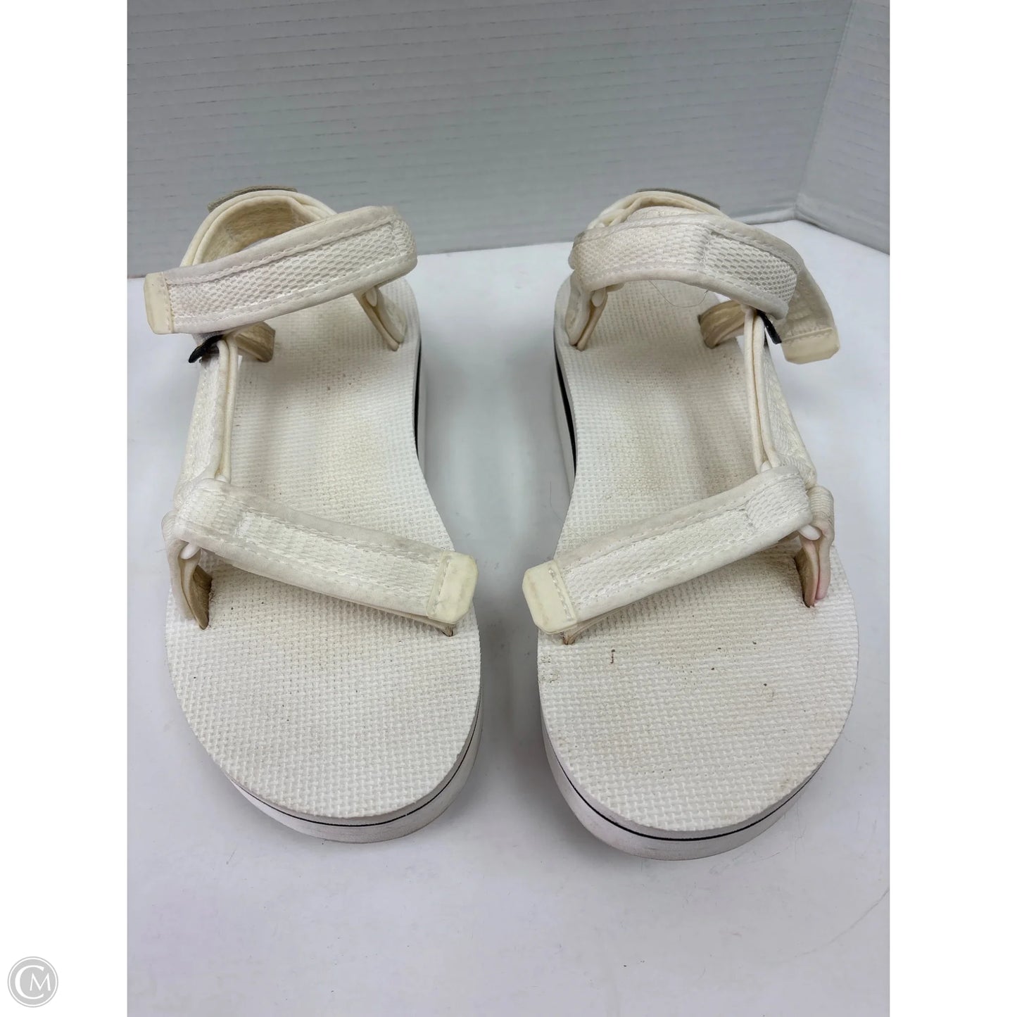 Sandals Heels Platform By Teva In White, Size: 9