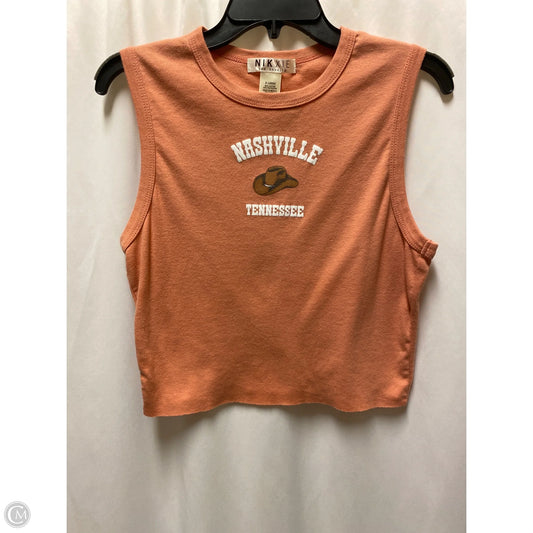 Top Sleeveless By Clothes Mentor In Peach, Size: Xl