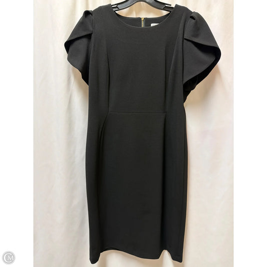 Dress Casual Midi By Calvin Klein In Black, Size: L