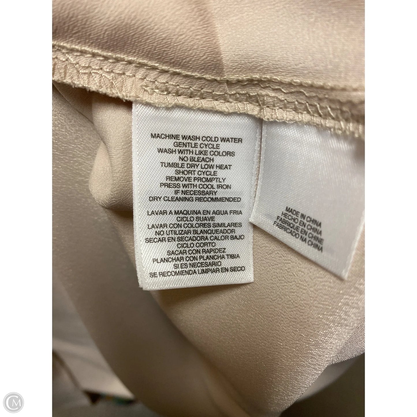 Top Sleeveless By Kasper In Tan, Size: 3x