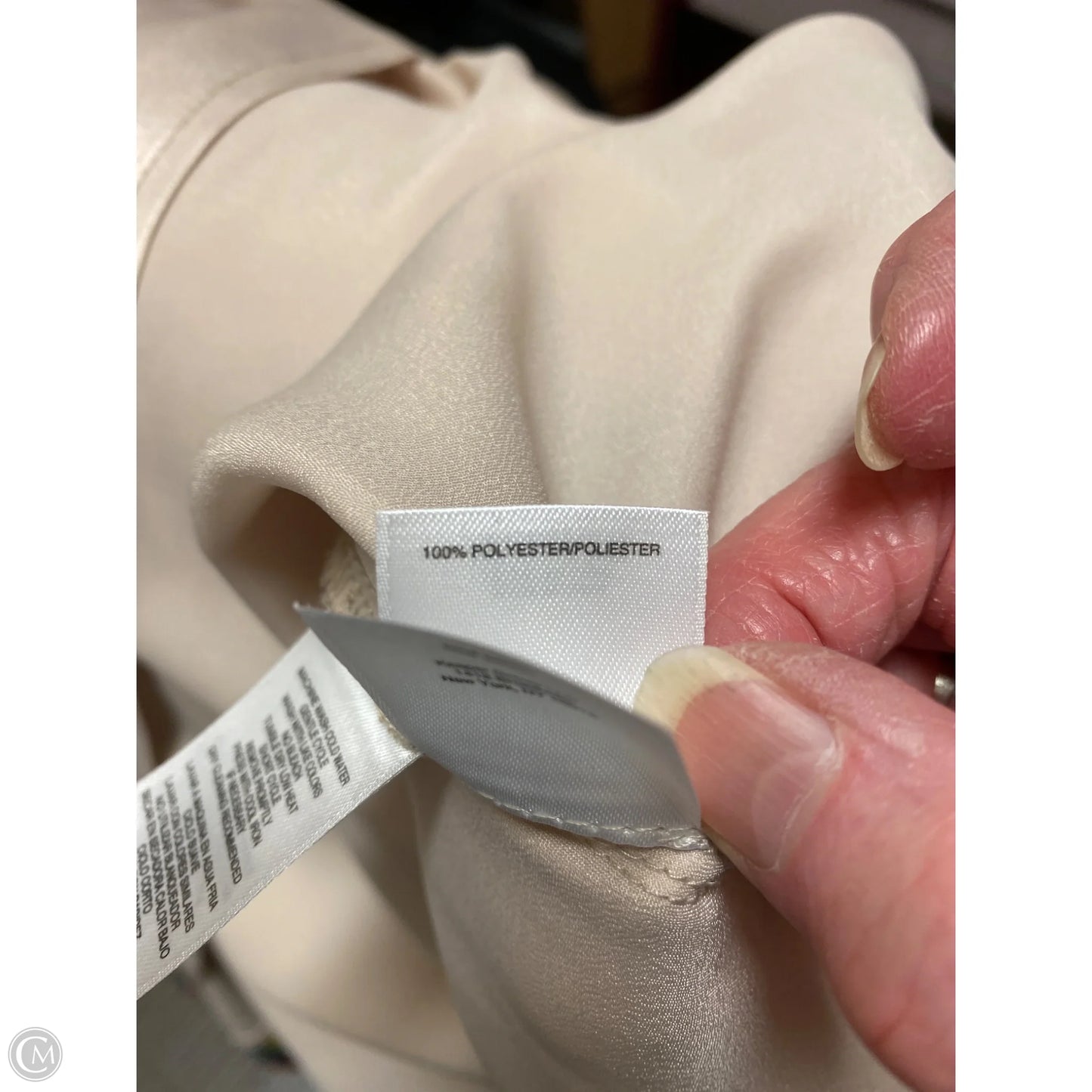 Top Sleeveless By Kasper In Tan, Size: 3x