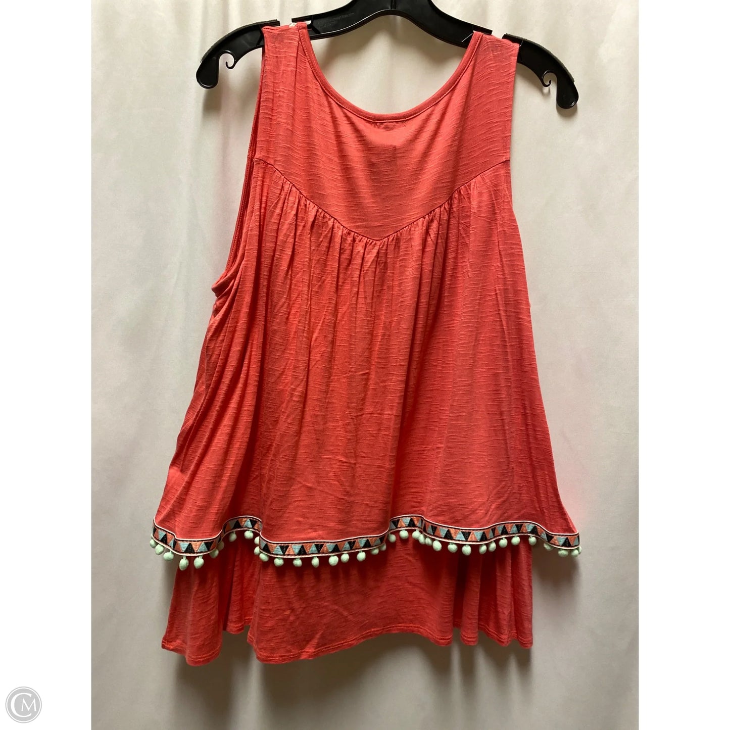 Top Sleeveless By Hannah In Pink, Size: L