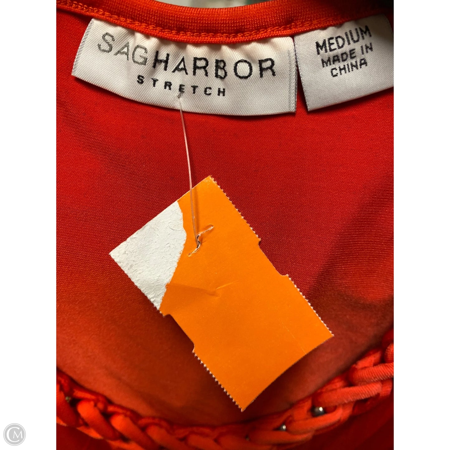Top Sleeveless By Sag Harbor In Orange, Size: M