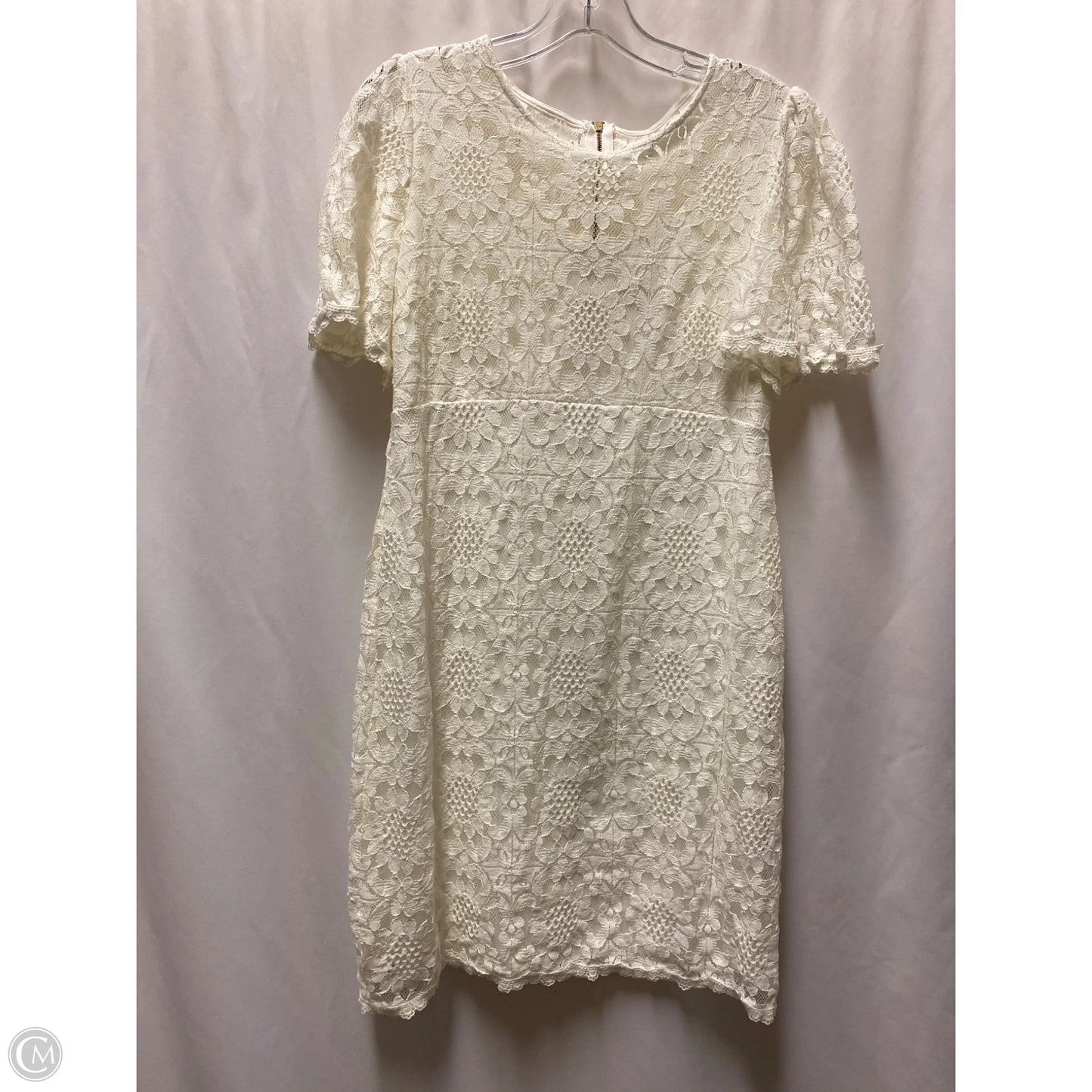 Dress Casual Midi By Cato In White, Size: M