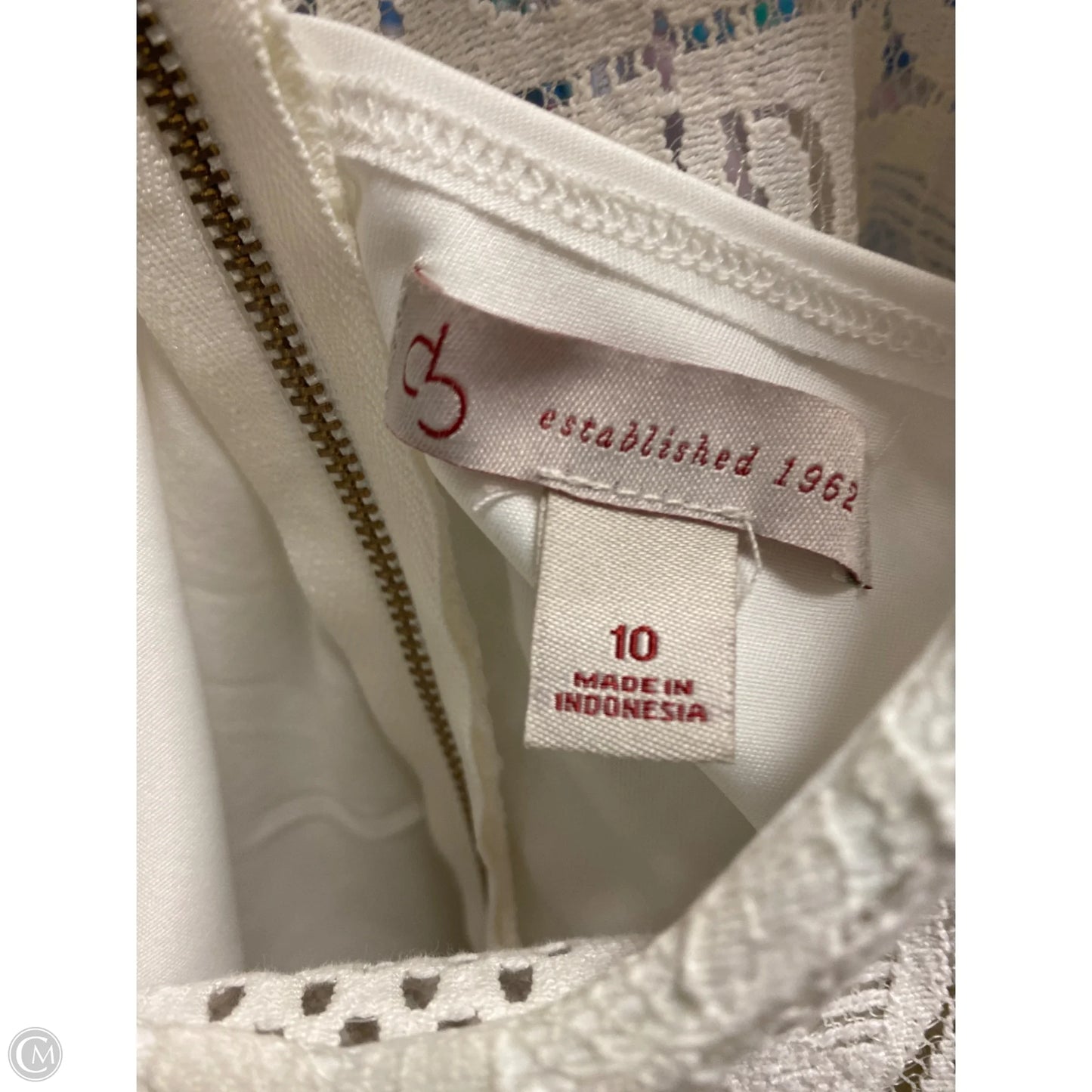 Dress Casual Midi By Cato In White, Size: M