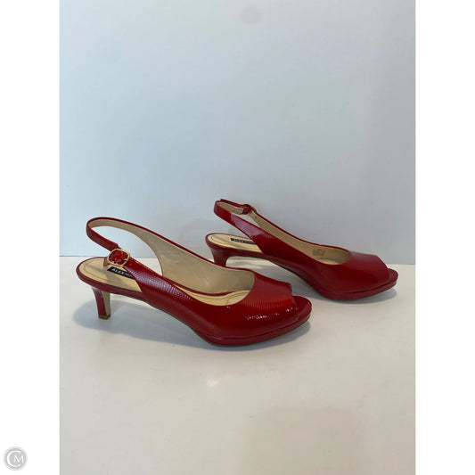 Shoes Heels Kitten By Alex Marie In Red, Size: 9