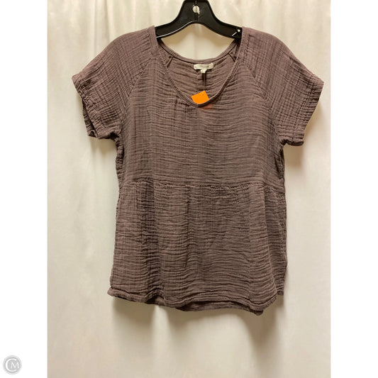 Top Short Sleeve By Maurices In Purple, Size: S