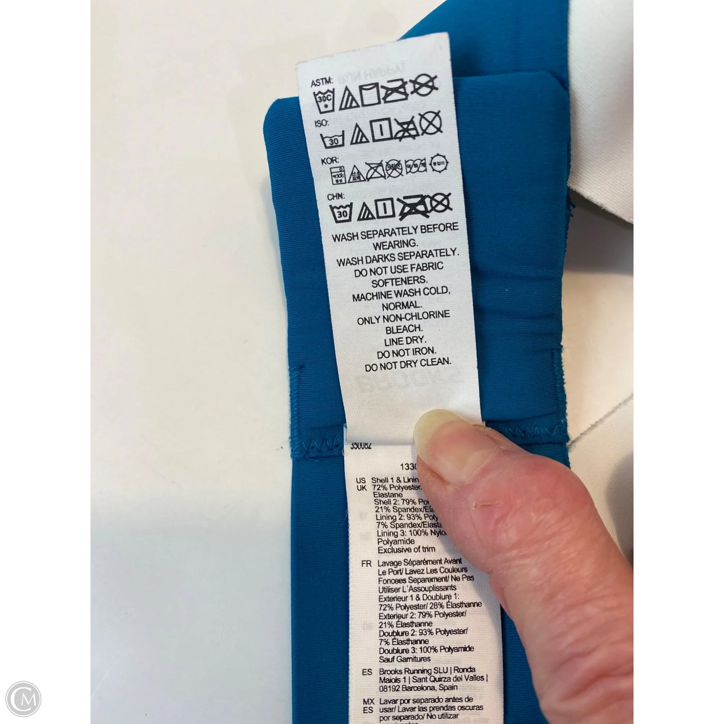 Athletic Bra By Brooks In Teal, Size: 38c