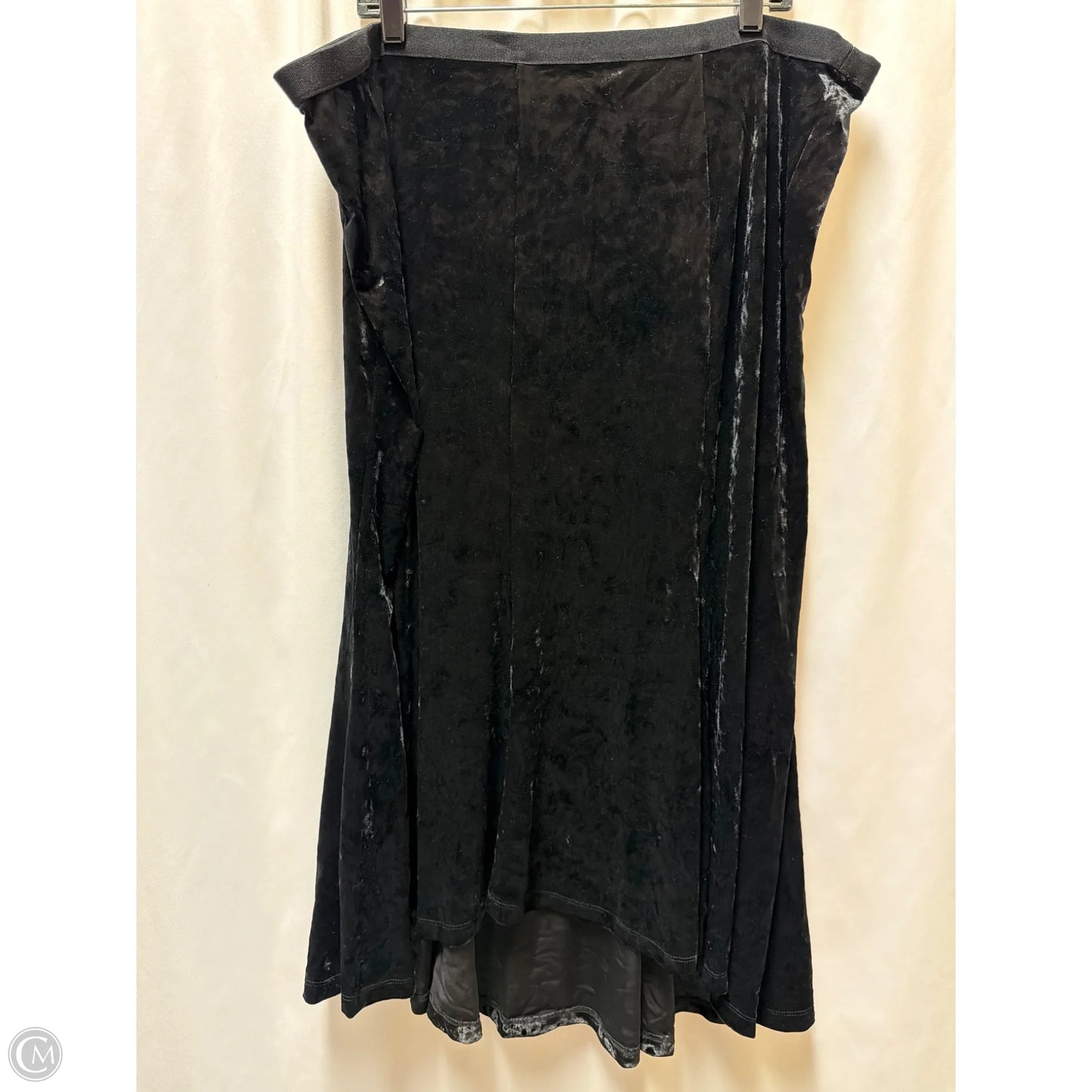 Skirt Maxi By Isaac Mizrahi Live Qvc In Black, Size: 2x