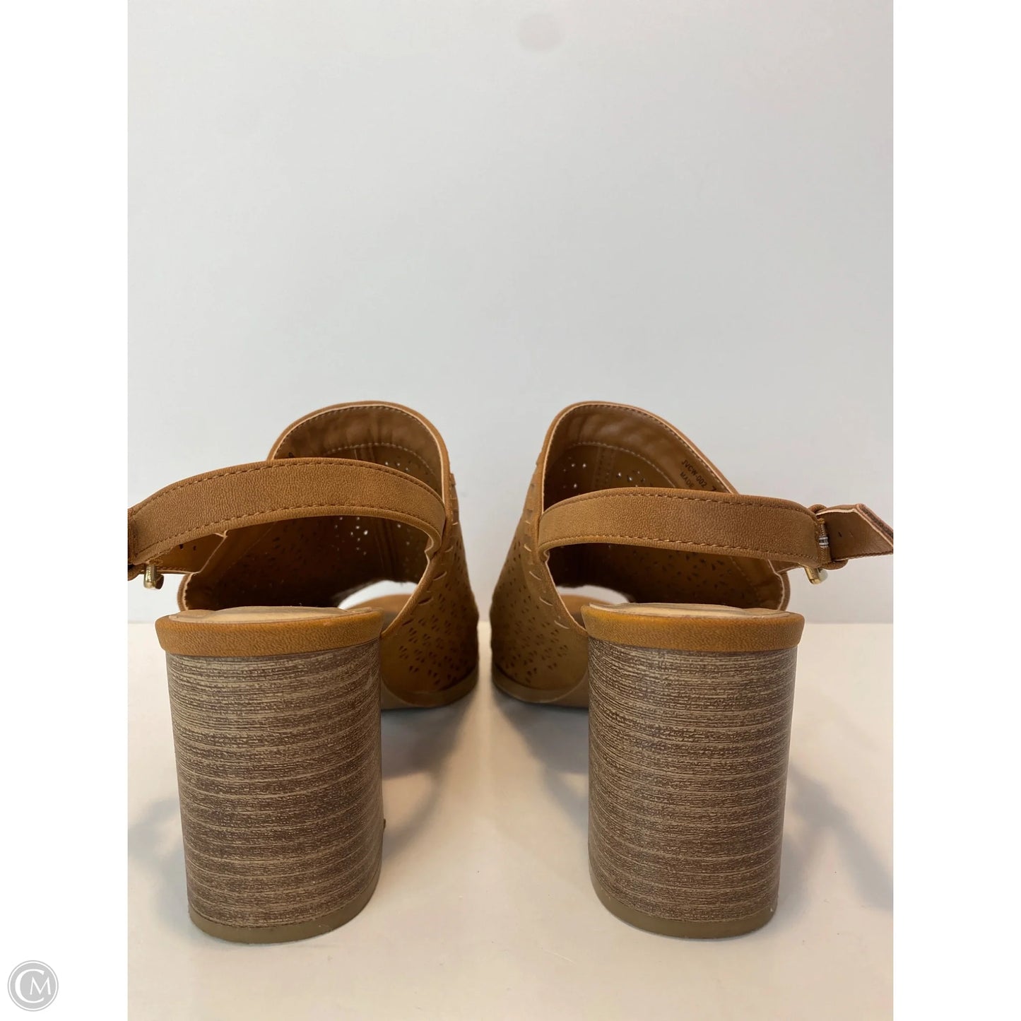 Sandals Heels Block By Cl By Chinese Laundry In Brown, Size: 7.5