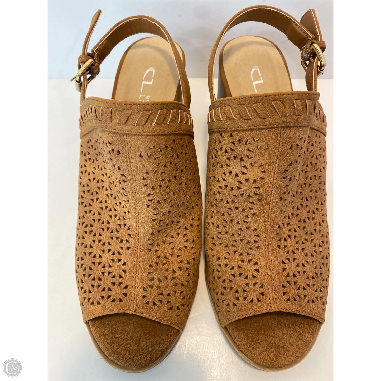 Sandals Heels Block By Cl By Chinese Laundry In Brown, Size: 7.5