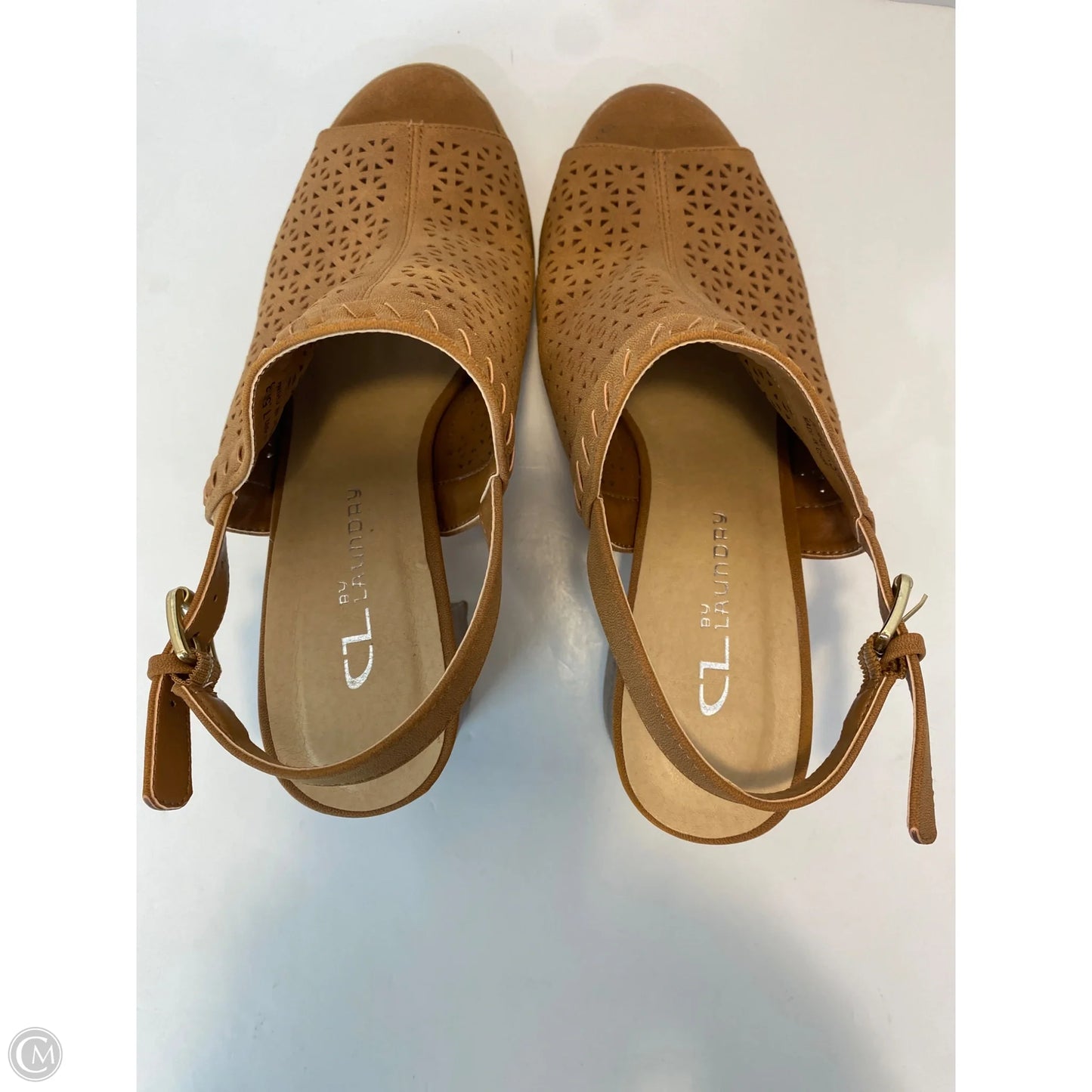 Sandals Heels Block By Cl By Chinese Laundry In Brown, Size: 7.5