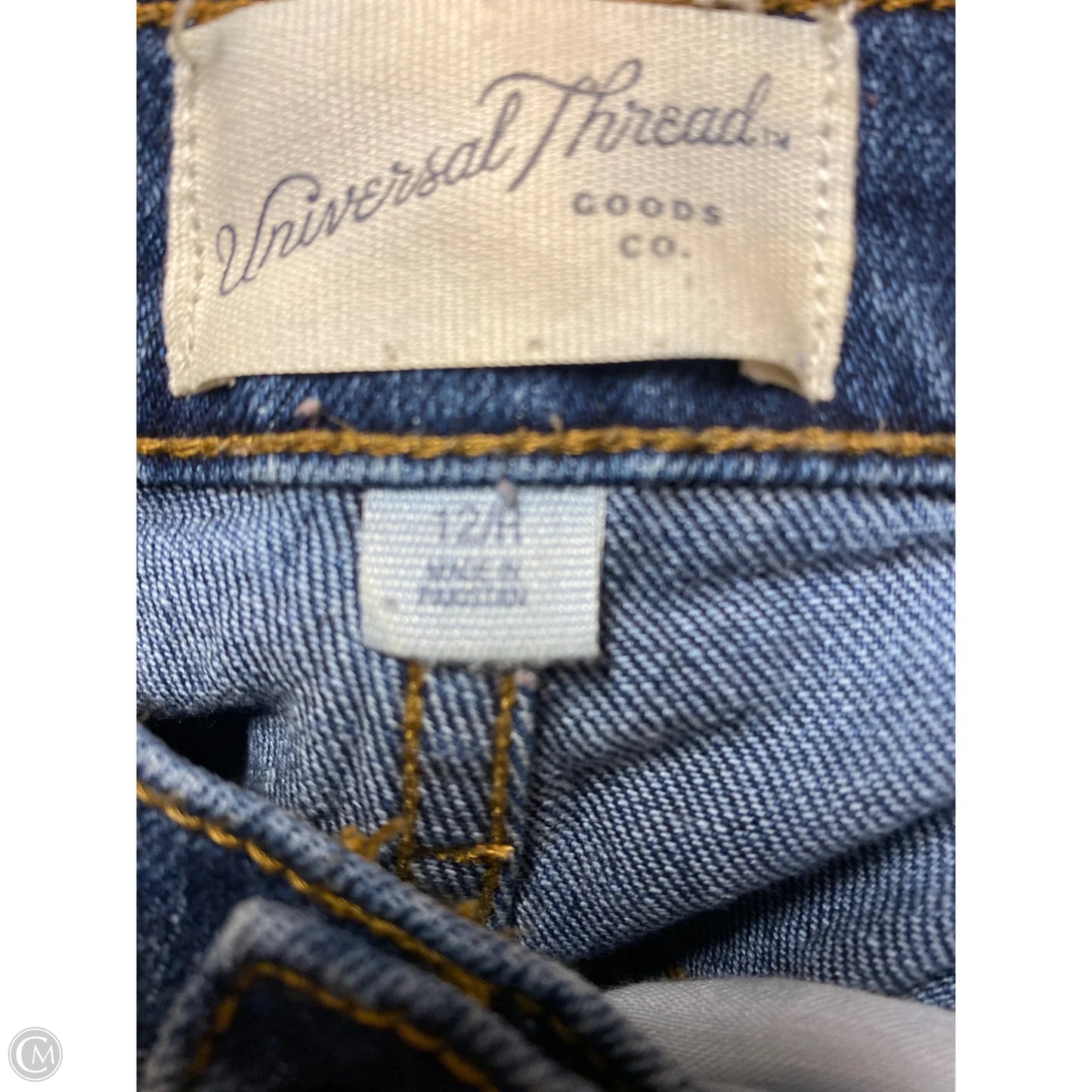 Jeans Straight By Universal Thread In Blue Denim, Size: 12