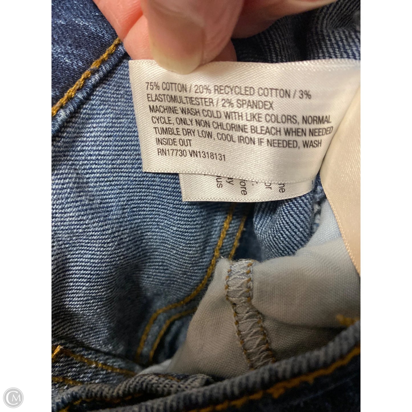 Jeans Straight By Universal Thread In Blue Denim, Size: 12