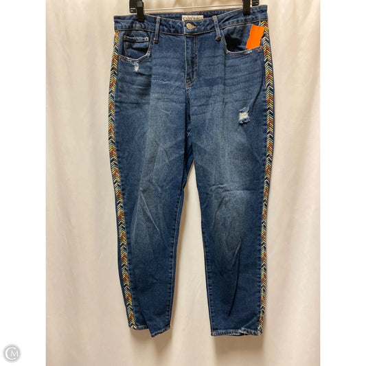 Jeans Straight By Knox Rose In Blue Denim, Size: 10