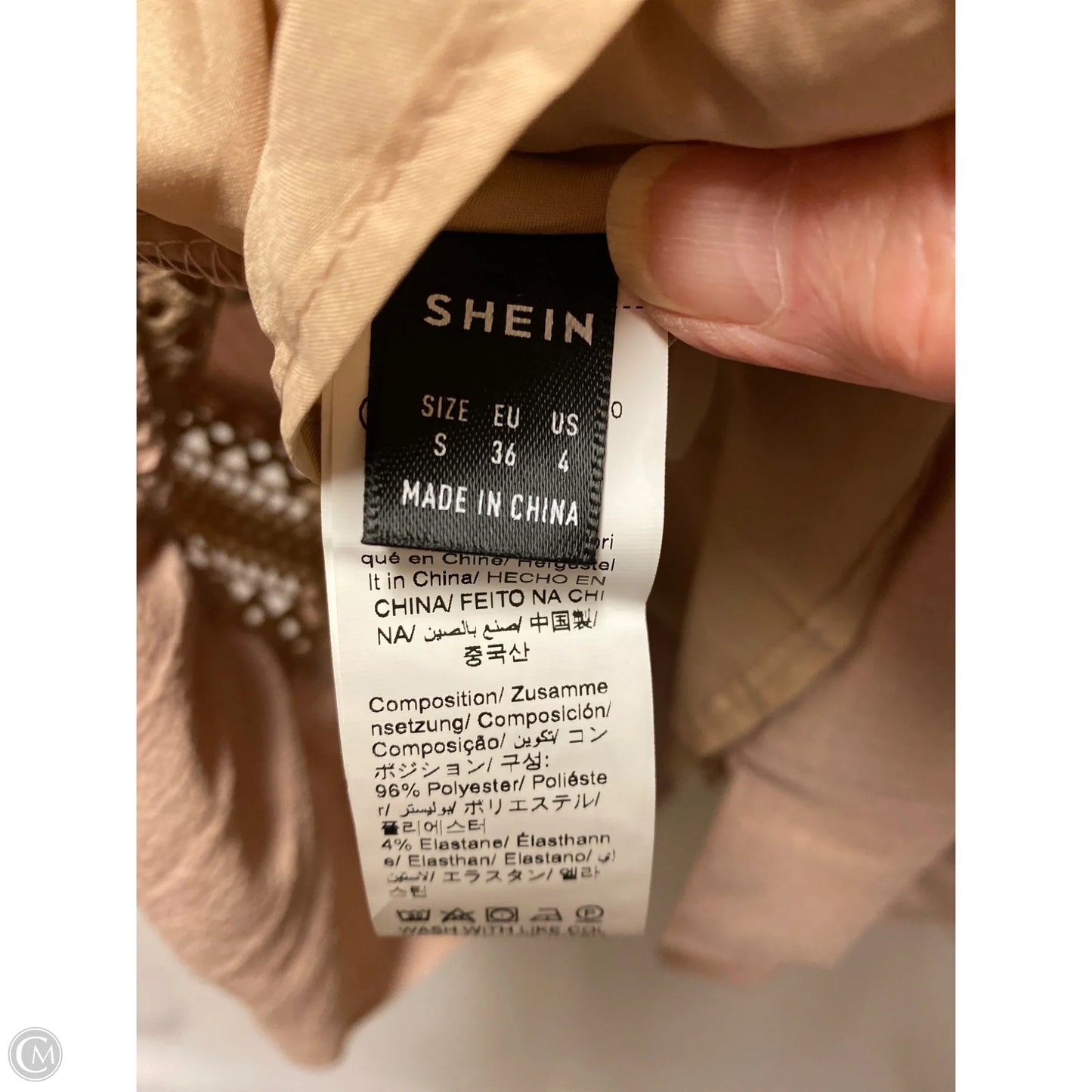 Dress Casual Midi By Shein In Beige, Size: S