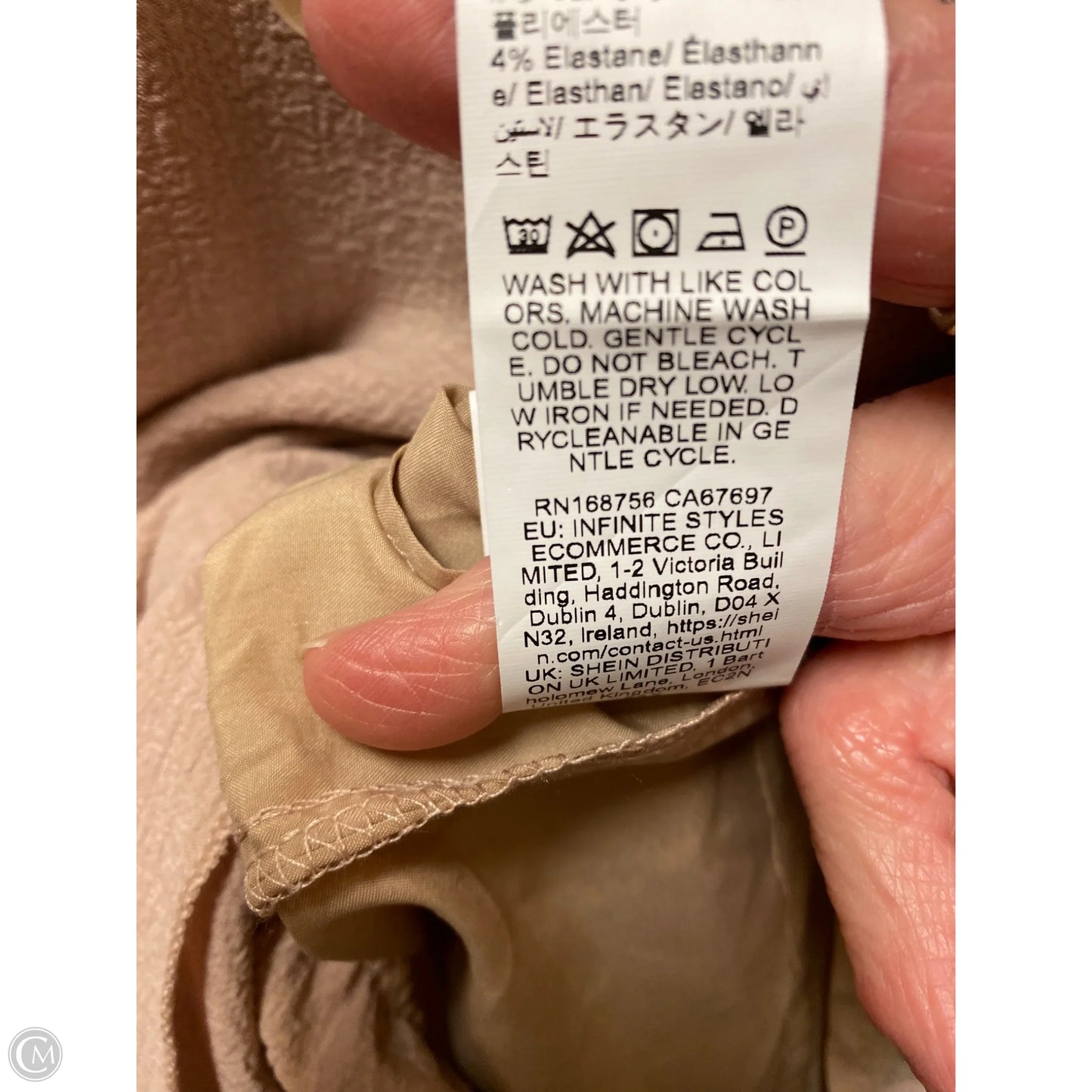 Dress Casual Midi By Shein In Beige, Size: S
