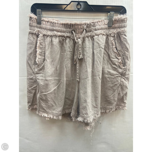 Shorts By Zenana In Mauve, Size: L