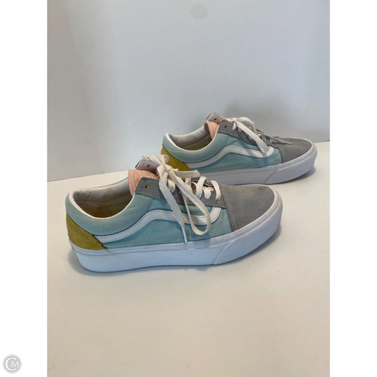 Shoes Sneakers By Vans In Blue, Size: 9