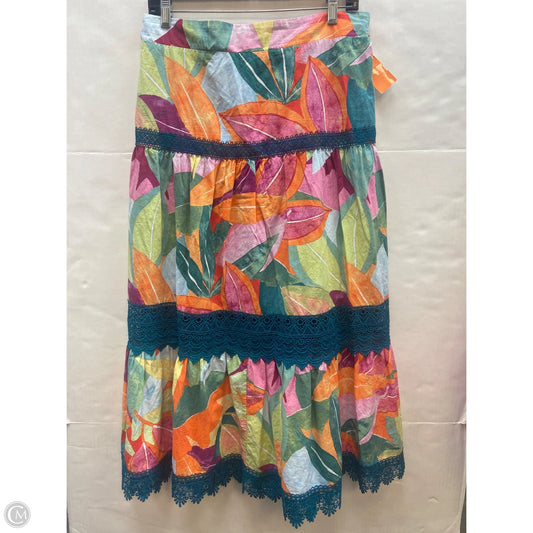 Skirt Maxi By Time And Tru In Multi-colored, Size: M