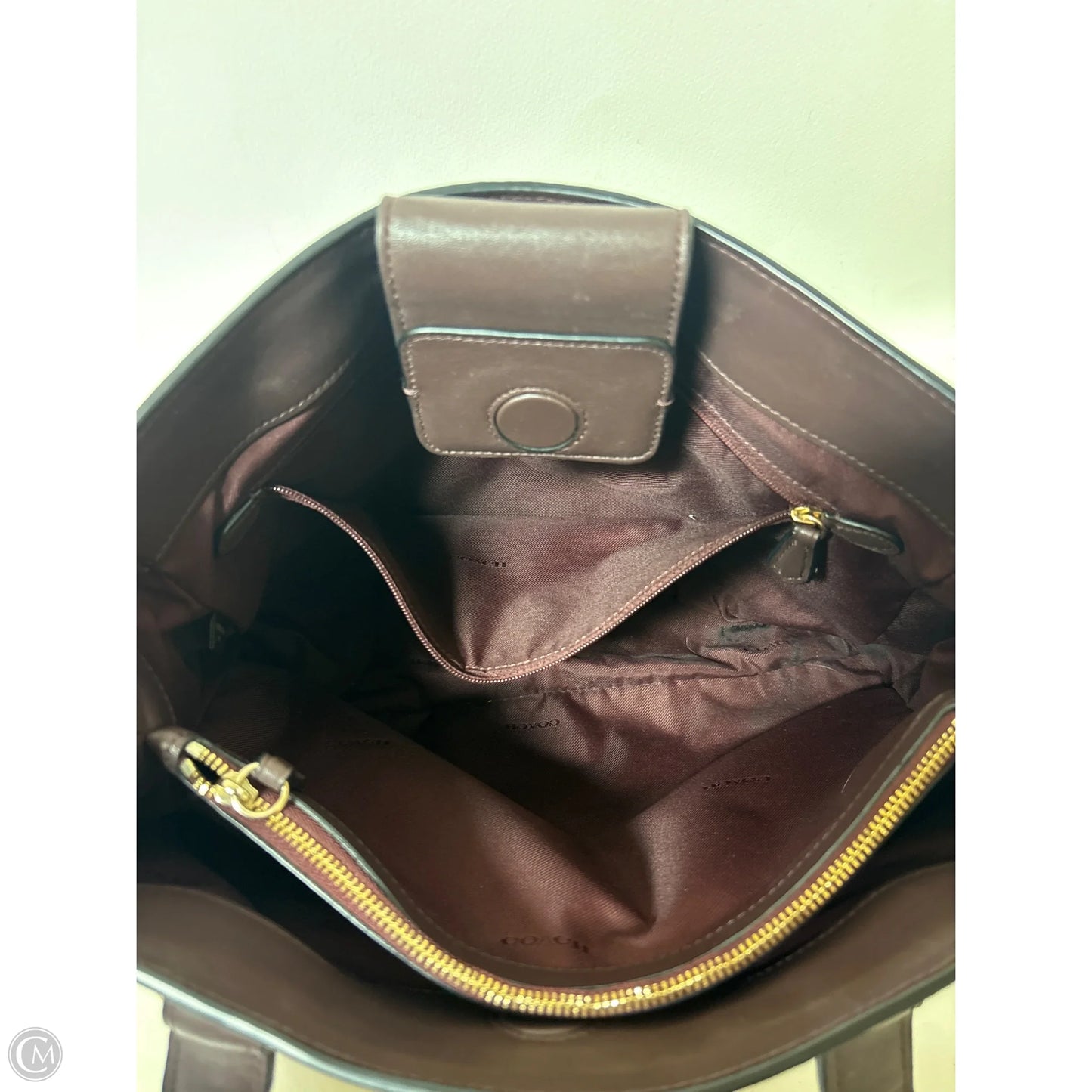 Handbag Designer By Coach, Size: Large