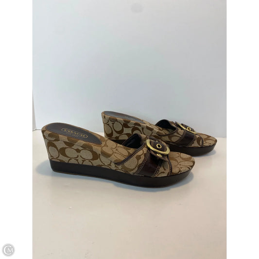 Shoes Designer By Coach In Brown, Size: 12