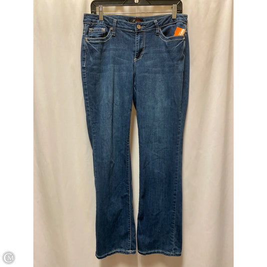 Jeans Straight By Earl Jean In Blue Denim, Size: 12